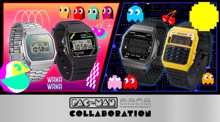 Casio y Pac-Man presentan una colección de relojes retro con los personajes favoritos del juego