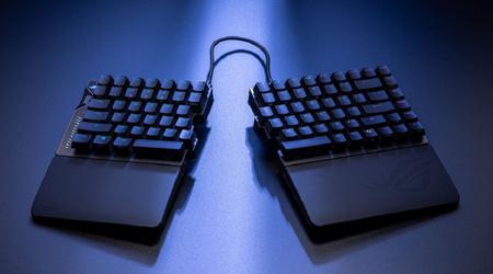 Asus ha presentado el ROG Falcata, un elegante teclado dividido para fanáticos de los juegos competitivos