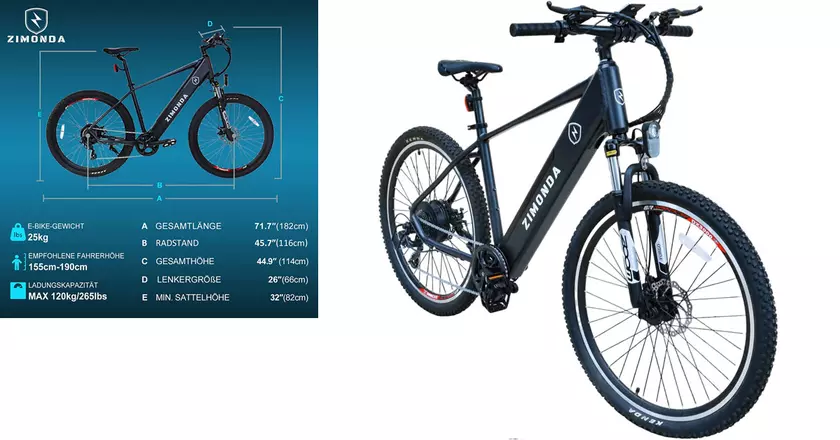 Bicicleta eléctrica ZIMONDA mejor bicicleta eléctrica para reparto