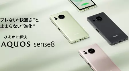 Sharp Aquos Sense 8 - Snapdragon 6 Gen 1, pantalla OLED IGZO de 180 Hz, NFC, cámara de 50 MP y protección contra el agua IP68 por 415 €.