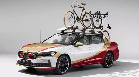 Los estudiantes de Škoda transformaron un coche familiar Superb en una camioneta L&K 130 dedicada a bicicletas y ciclismo