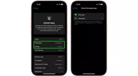 WhatsApp ya se puede seleccionar como app predeterminada de llamadas y mensajes en iPhone
