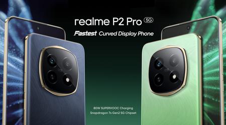 Realme P2 Pro: pantalla AMOLED de 120 Hz, chip Snapdragon 7s Gen 2 y carga de 80 W por 262 €.