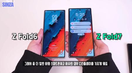 El registro ha sido cancelado: ha aparecido en línea un video del buque insignia plegable Galaxy Z Fold 7 y su comparación con modelos anteriores