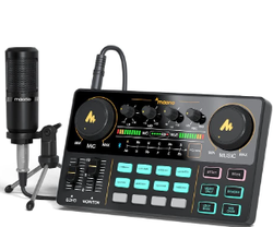Podcast Equipment Bundle-MAONO Mezclador de audio