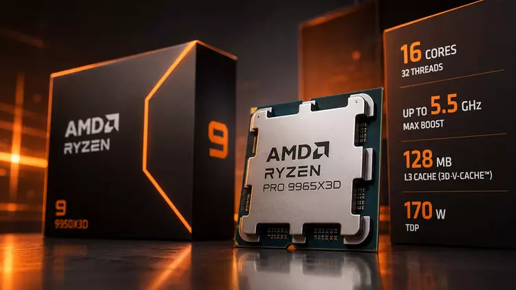 AMD Ryzen 9 PRO 9965X3D ya ...