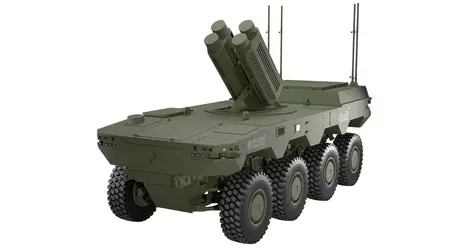 La empresa estonia Milrem Robotics presenta este año su nuevo dron terrestre HAVOC RCV