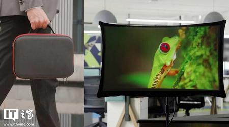 La evolución de las pantallas hoy: se ha presentado el Splay Max, una pantalla de tela plegable con capacidades de monitor y proyector