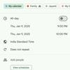 La interfaz del Google Calendar actualizado