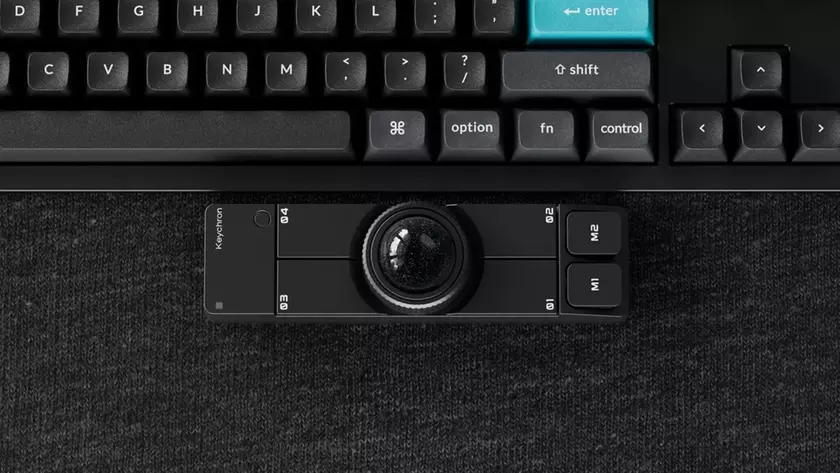 Keychron Nape Pro: el trackball inalámbrico que se coloca bajo la