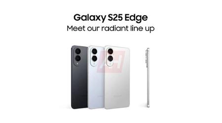 Gran filtración en la víspera de la presentación: han aparecido en línea renders oficiales y especificaciones del smartphone insignia ultra fino Samsung Galaxy S25 Edge