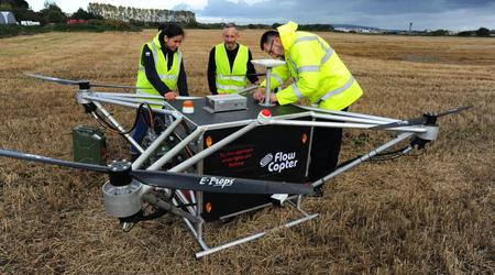Flowcopter presentó un dron hidráulico único: puede transportar una carga de 150 kg y volar 900 km