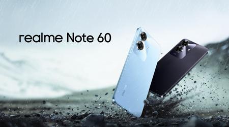Realme Note 60: smartphone de 90 dólares con pantalla FHD+ de 90 Hz, protección IP64 y batería de 5000 mAh