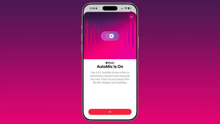 AutoMix en iOS 26 agrega transiciones ...
