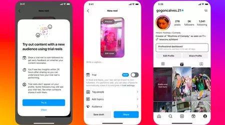 Instagram lanza "carretes de prueba" que no verán los seguidores