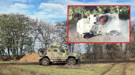 Un dron FPV destruyó el MRAP AMN-59051 más nuevo de Rusia con defensas mejoradas, que se presentó en 2022