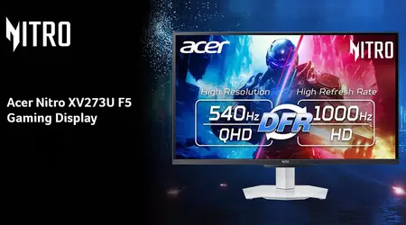 Acer Nitro XV273U F5: 1.000 Hz por 599 €, pero con el coste de bajar a 720p