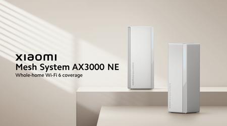 Xiaomi ha introducido en el mercado mundial el sistema AX3000 NE Mesh compatible con WiFi 6 
