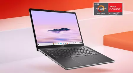 Acer Chromebook Plus 514: chip AMD Ryzen 7000, gráficos RDN 2 y hasta 12 horas de autonomía a un precio desde 399 dólares.