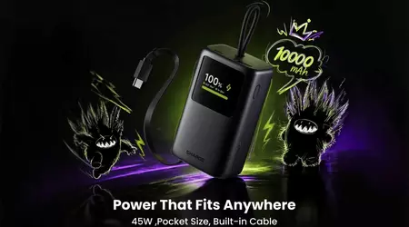 Sharge HyperTower 45: batería externa con celdas de coche y cable retráctil integrado