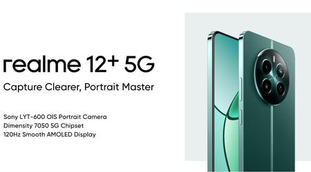 realme 12+: pantalla AMOLED de 120 Hz, chip Dimensity 7050, cámara de 50 MP con OIS y un precio de 267 $.