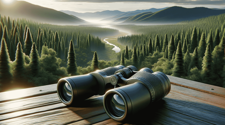 Explorar el campo de visión de los prismáticos