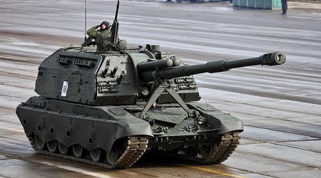Las fuerzas de defensa destruyeron un obús autopropulsado ruso mejorado 2S19M2 Msta-SM2