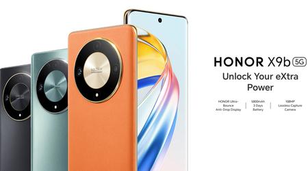 Honor X9b: pantalla AMOLED de 120 Hz, chip Snapdragon 6 Gen 1, cámara de 108 MP y batería de 5800 mAh.