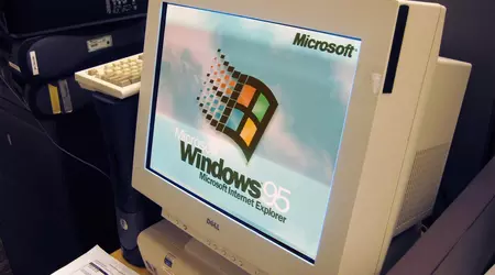 Las pestañas del Explorador se probaron en Windows 95