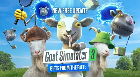 Habrá más locura caprina: se ha publicado una importante actualización gratuita de Gifts from the Rifts para Goat Simulator 3.