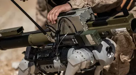 Los marines estadounidenses han equipado a un perro robot chino con un lanzamisiles M72 LAW
