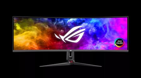 El monitor curvo para juegos ASUS ROG Swift OLED PG49WCD con frecuencia de refresco de 144 Hz saldrá a la venta a un precio de 1500 $.