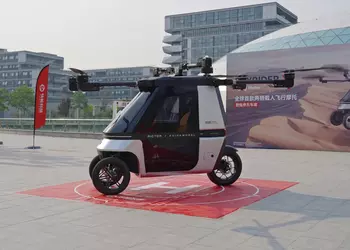 El triciclo volador Kuickwheel Skyrider X6 ...