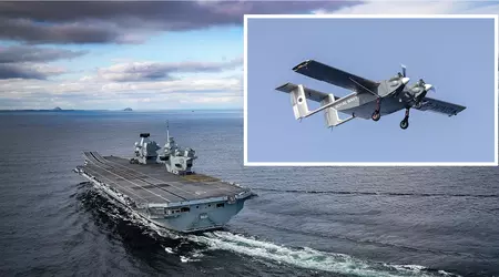 El Reino Unido ha probado la entrega de carga mediante un dron HCMC en su mayor portaaviones, el HMS Prince of Whales, de 3.850 millones de dólares.