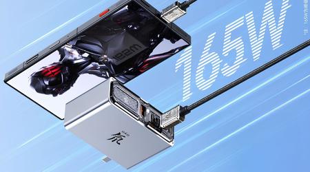 Nubia presenta el cargador Red Magic GaN Charger con cuatro puertos USB y 165 W de potencia por 48 dólares