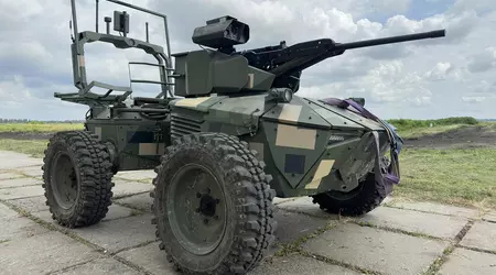 Las Fuerzas de Defensa ucranianas están probando el robot no tripulado Ironclad con cámara termográfica y torreta de combate ShaBla M2 en condiciones reales de combate.