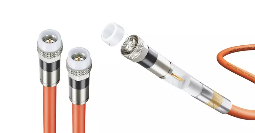 Cable coaxial GearIT RG6 para Internet gigabit