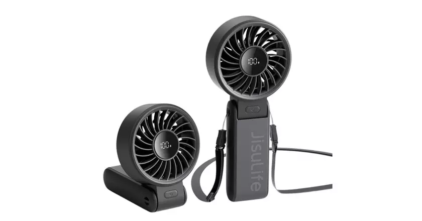 JISULIFE Ventilador de mano Life7 ventilador portátil para carrito de golf