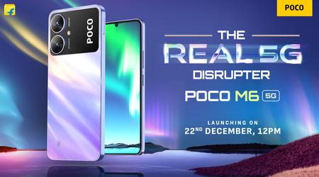 Xiaomi presentará el smartphone económico POCO M6 5G el 22 de diciembre