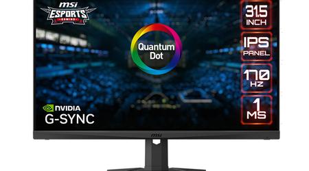 MSI presenta un monitor de puntos cuánticos con una frecuencia de imagen de hasta 170 Hz y resolución WQHD