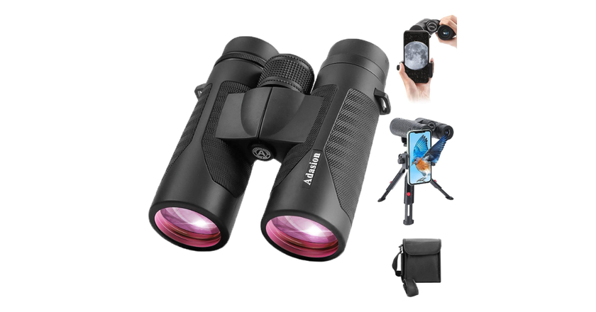 Adasion 12x42 HD mejores prismáticos compactos para ornitología