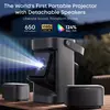 Proyector con la capacidad de ver películas en Google TV