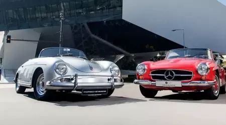 BMW y Porsche felicitaron a Mercedes-Benz por su 140 aniversario
