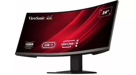 ViewSonic VG3419C - Monitor de juegos UWQHD curvo con frecuencia de imagen de 120 Hz y radio de curvatura de 1500 R