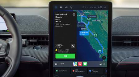 Los coches eléctricos de Ford ya pueden dirigirse a las estaciones de Supercargadores Tesla usando Apple Maps en CarPlay
