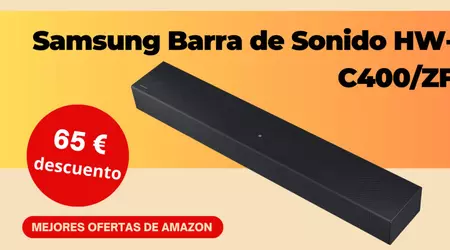¡Barra de sonido Samsung HW-C400/ZF con un descuento limitado de 65€!