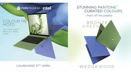 Motorola lanza su primera laptop: elegante Moto Book 60 con procesador Intel y pantalla OLED de 14 pulgadas