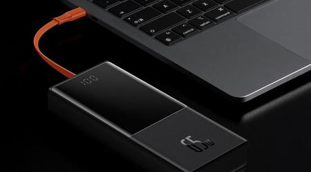 La batería Baseus de 20.000 mAh con 65W de potencia y cable USB-C integrado está disponible en Amazon con un 17% de descuento