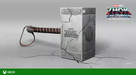 Aquí está la cosa: Microsoft presentó una edición limitada de Xbox Series X al estilo del martillo de Thor