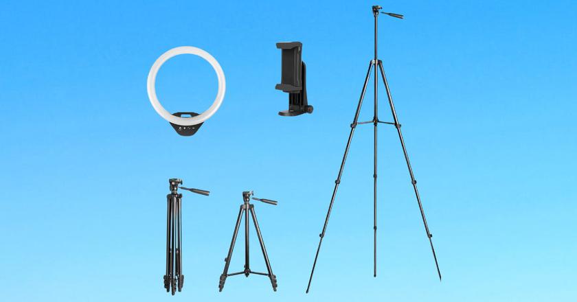 UBeesize Ring Light mejor soporte para grabar con teléfono
